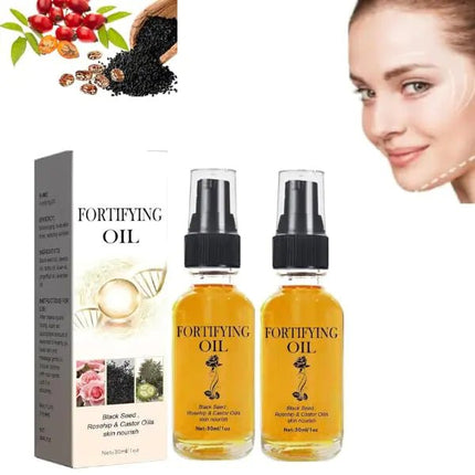 Rosehip Oil Black Seed Oil and Castor Oil Face Serum Castor Oil Black Seed Oil Rosehip Oil Face SerumFacial Moisturizer Organic Natural Face Oil（2pcs) - Lamarshop1
