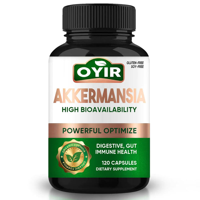 OYIR 300 Billion AFU Akkermansia Probiotic | GLP-1 Probiotic Akkermansia Muciniphila Supplement Support Digestive Immune Overall Health for Men & Women| Enhances Gut Lining Function