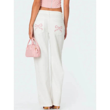 Straight Wide Leg Jeans