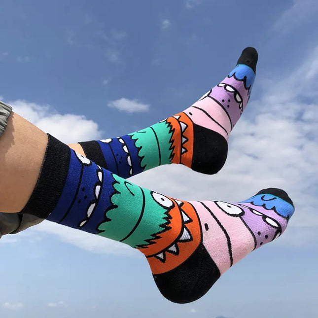 GT Monster Cartoon Street Style Mid - Calf Socks - Lamarshop1