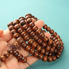 Black flower pear apple beads