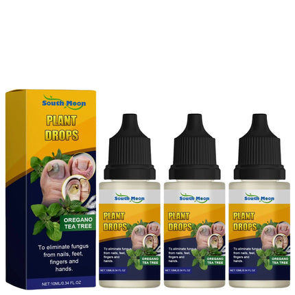 ixarco South&Moon Plant Drops Plant Drops for Nails Care Oregano Tea Tree Oregano Oil Nail Support Nail Care Moisturizer for Toenail 10 ML/0.34 Fl.Oz
