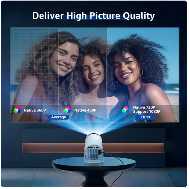4K Bluetooth Mini Projector - Lamarshop1