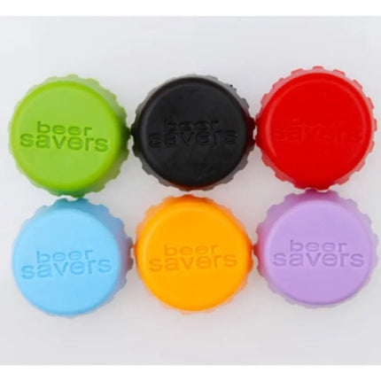 6pcs Reusable Silicone Bottle Caps for Kitchen Use