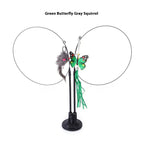 Green Butterfly Gray Mouse / As Shown