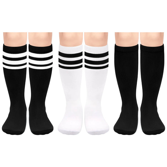 Olreco Toddler Soccer Socks 2T Toddler Baseball Socks Boys Soccer Socks Toddler 3T Girls Soccer Socks Boys Baby Knee High Socks - Lamarshop1