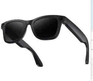  "AI-powered smart glasses with built-in camera for hands-free recording"