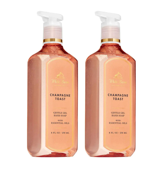 Bath & Body Works Champagne Toast Deep Cleansing Hand Soap 2 Pack 8 oz. (Champagne Toast) - Lamarshop1