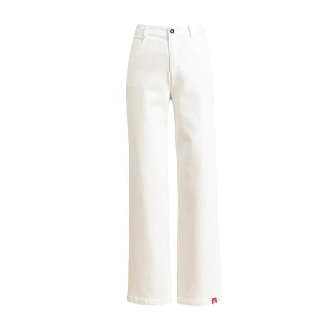 Loose White Wide Leg Jeans for Women