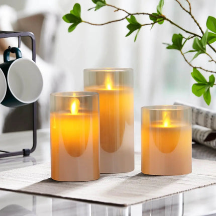 USB Rechargeable LED Pillar Candles - Lamarshop1