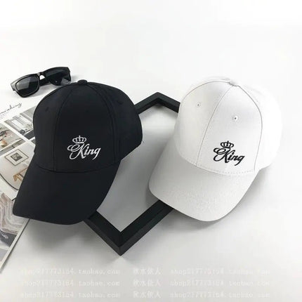 King N Queen Crown Embroidered Baseball Caps Set