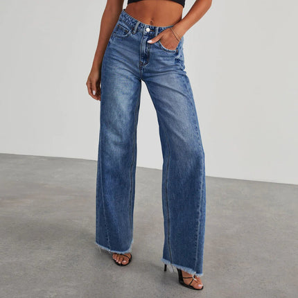 Straight Wide-Leg Jeans