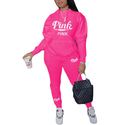 N8999P3 Plus Size Casual Printed Sweatshirt Set - Lamarshop1