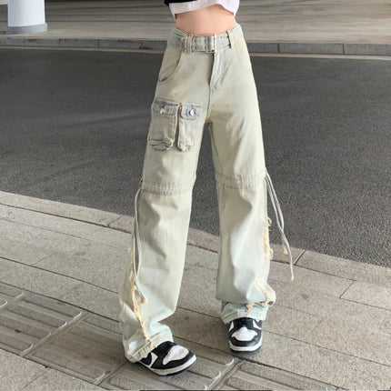 Vintage High Waist Loose Fit Wide Leg Jeans