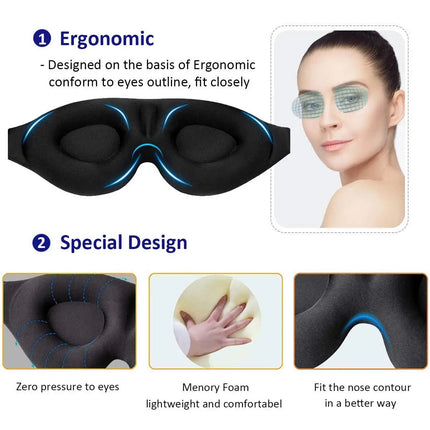 3D Contoured Eye Mask for Sleeping - Lamarshop1