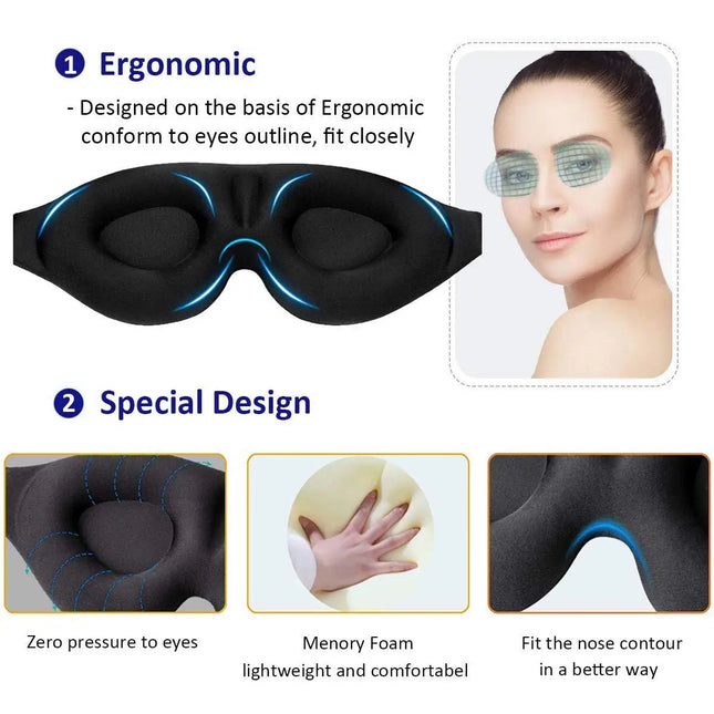 3D Contoured Eye Mask for Sleeping - Lamarshop1