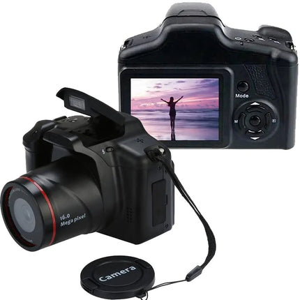 Acuvar Digital Camera 16 Megapixel Photo Camera Mini Digital SLR Camera CMOS Sensor 2.4“ TFT LCD Compact Camera 16X Digital Zoom Video Camera for Children Adults Beginners Black - Lamarshop1