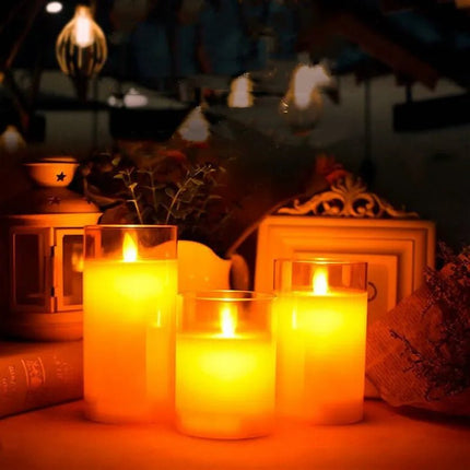 USB Rechargeable LED Pillar Candles - Lamarshop1