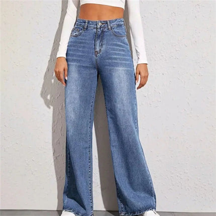 Loose High Waist Wide Leg Jeans for Women