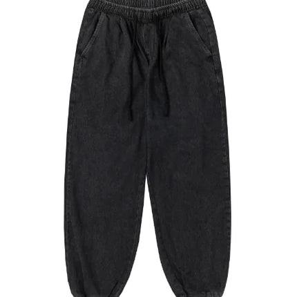 Elastic Waist Loose Fit Wide Leg Jeans for All