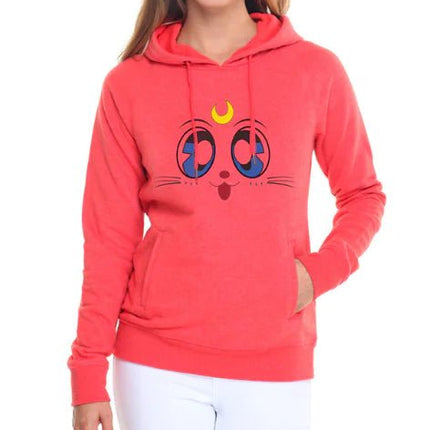 Women's Hooded Sweatshirt with Fleece Cat Design - Lamarshop1