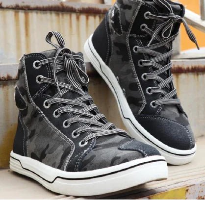 Men's Summer Motorcycle Casual Riding Short Boots - Lamarshop1