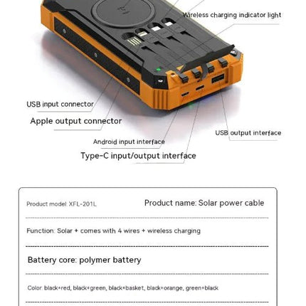 Solar Wireless Power Bank - Lamarshop1