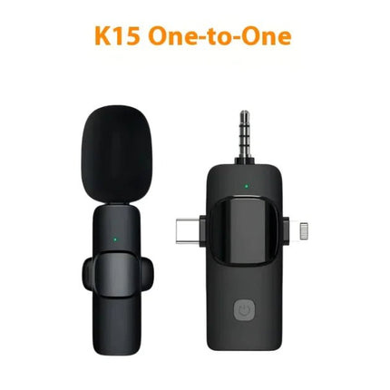 Wireless Collar Clip Microphone Three - in - one Three Connector Mini Microphone 35 Hole - Lamarshop1