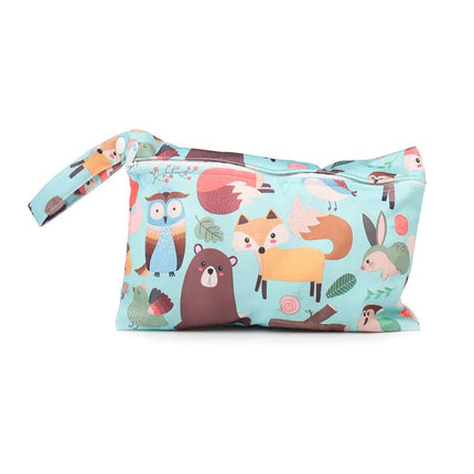 Cartoon Mini Zipper Diaper Bag & Makeup Cotton Pouch - Lamarshop1