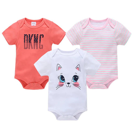 Summer Newborn Baby Clothes 3 - Piece Set with Romper - Lamarshop1