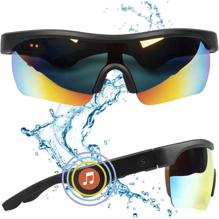 Bluetooth Glasses For Men Women - Bonus Clear Lens - Audio Glasses With Bluetooth Speaker - UV Filter Water Resistance - Bluetooth Sunglasses Men Women - Lentes Con Bluetooth Para Hombre - Lamarshop1