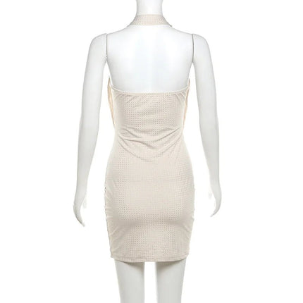 Sexy Backless Halter Sheath Dress - Lamarshop1