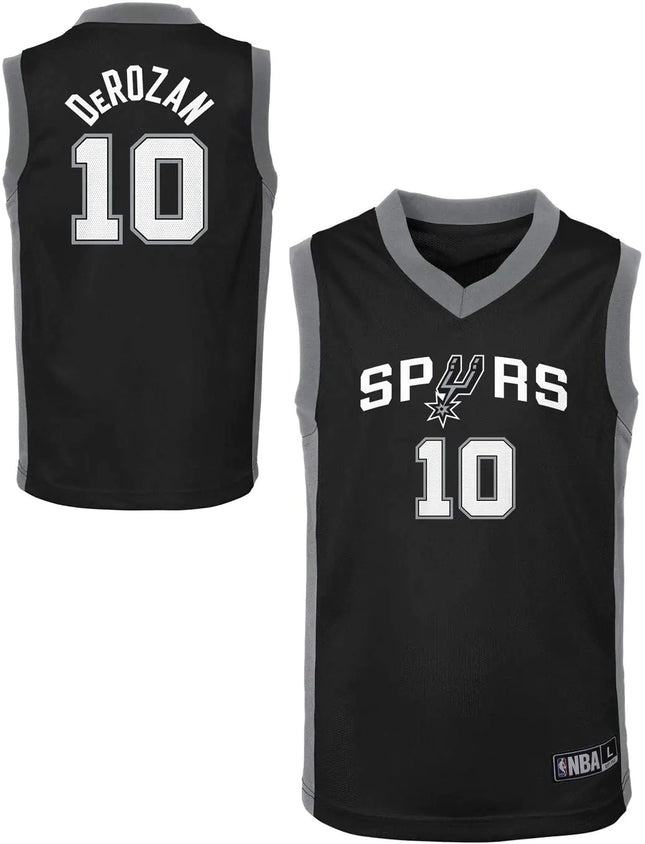 Outerstuff NBA Toddler Team Color Player Name & Number Replica Road Jersey (12 Months DeMar DeRozan San Antonio Spurs Black)