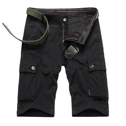 Men's Casual Cotton Cargo Shorts with Big Pockets - Lamarshop1