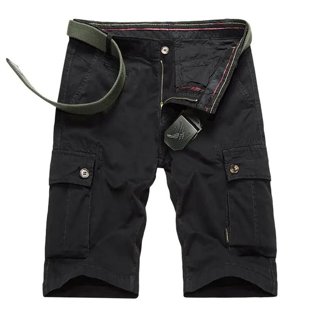 Men's Casual Cotton Cargo Shorts with Big Pockets - Lamarshop1