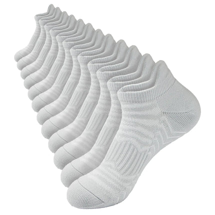 PCOIUYI 6 pairs thick ankle socks for women cushion socks women Ankle Athletic Running Socks ankle socks (5-9 GREY)