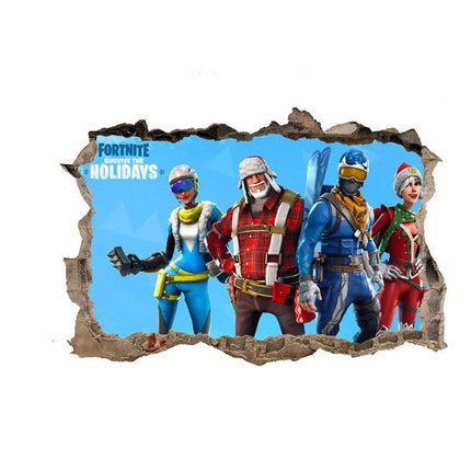3D Fortnite PVC Wall Stickers for Home Decor - Lamarshop1