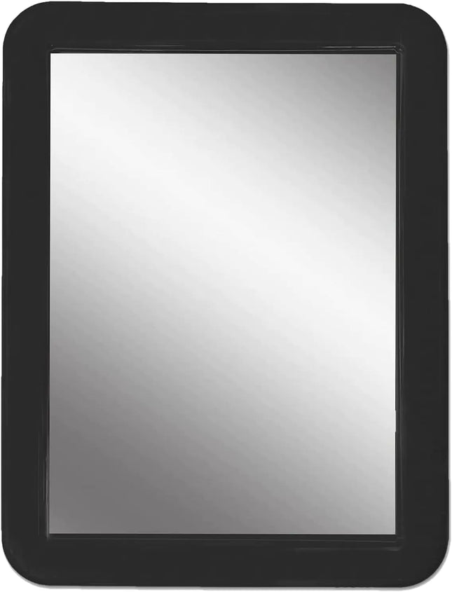 MIHAGUTY Magnetic Locker Mirror5" x 7" Small Mirrors School Locker Bathroom Household Refrigerator Locker Accessory Office Cabinets and Home (Black) - Lamarshop1