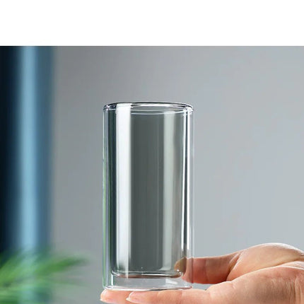 Double - Layer Transparent Glass Coffee Cup - Lamarshop1