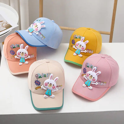 Spring/Summer Girls' Baseball Caps for Ages 2-5