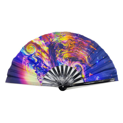 Fluorescent Bamboo Hand Fan - Lamarshop1