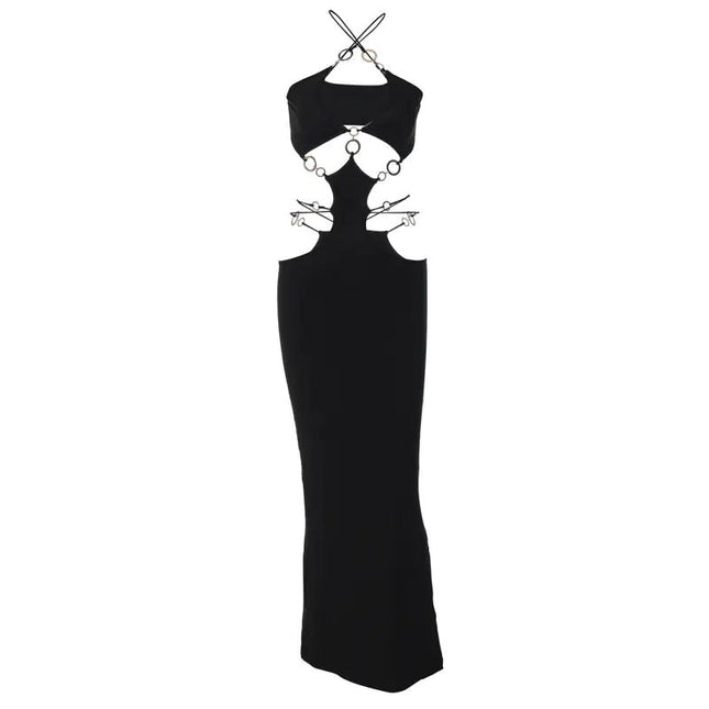 2023 Summer Women's Sexy Backless Halter Dress