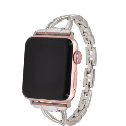 Apple Watch Band X-Type Stainless Steel with Diamonds