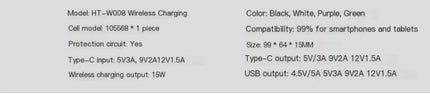 Ultra - thin Magnetic Wireless Power Bank - Lamarshop1