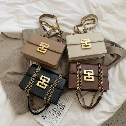 Retro  Handbags with Chain Detail