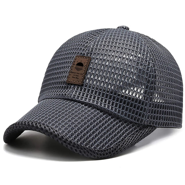 KECOP Mesh Caps for WomenBreathable Full Mesh Hat for MenQuick Dry Cooling Caps for WomenLightweight Trucker Sports HatsDark Grey