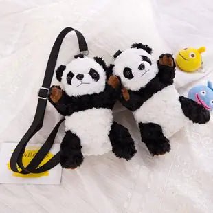 Cute Plush Panda Mini Shoulder Bag, Cartoon Crossbody - Lamarshop1