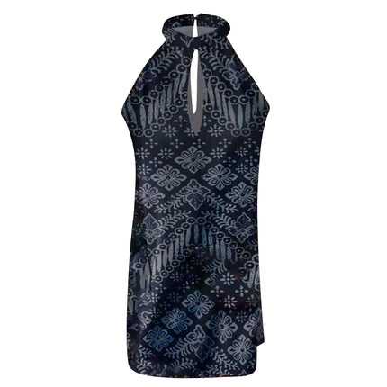 Sexy Halter Sleeveless Summer Mini Dress for Women
