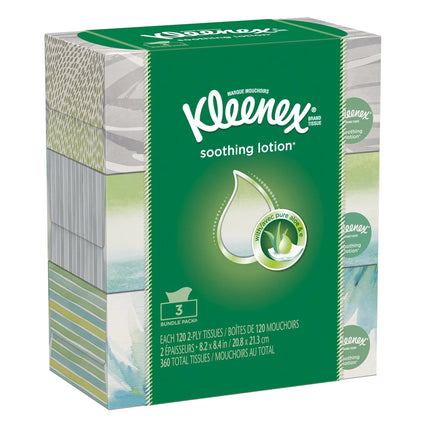 Kleenex Lotion Facial Tissue 120 Count (3 Pack) - Lamarshop1