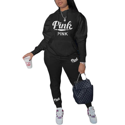 N8999P3 Plus Size Casual Printed Sweatshirt Set - Lamarshop1